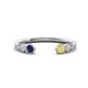 1 - Makena Blue Sapphire and Yellow Sapphire Open Wedding Band 