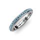 1 - Caitlin Blue Topaz Eternity Band 