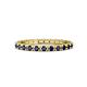 1 - Gracie 1.04 ctw Blue Sapphire (2.30 mm) Women Eternity Band 