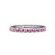 1 - Gracie 1.04 ctw Pink Sapphire (2.30 mm) Women Eternity Band 