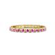 1 - Gracie 1.04 ctw Pink Sapphire (2.30 mm) Women Eternity Band 