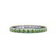 1 - Gracie 1.16 ctw Green Garnet (2.30 mm) Women Eternity Band 