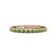 1 - Gracie 1.16 ctw Green Garnet (2.30 mm) Women Eternity Band 