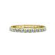 1 - Gracie 0.66 ctw Aquamarine (2.30 mm) Women Eternity Band 