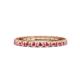 1 - Gracie 1.10 ctw Pink Tourmaline (2.30 mm) Women Eternity Band 