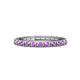 1 - Gracie 0.66 ctw Amethyst (2.30 mm) Women Eternity Band 