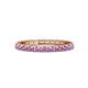 1 - Gracie 0.66 ctw Amethyst (2.30 mm) Women Eternity Band 