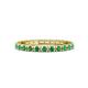 1 - Gracie 0.66 ctw Emerald (2.30 mm) Women Eternity Band 
