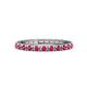 1 - Gracie 1.10 ctw Ruby (2.30 mm) Women Eternity Band 