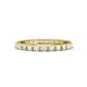 1 - Gracie 1.04 ctw White Sapphire (2.30 mm) Women Eternity Band 