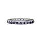 1 - Gracie 1.04 ctw Blue Sapphire (2.30 mm) Women Eternity Band 