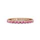 1 - Gracie 1.04 ctw Pink Sapphire (2.30 mm) Women Eternity Band 