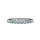 1 - Gracie 0.66 ctw Aquamarine (2.30 mm) Women Eternity Band 
