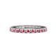 1 - Gracie 1.10 ctw Pink Tourmaline (2.30 mm) Women Eternity Band 