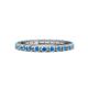 1 - Gracie 0.99 ctw Blue Topaz (2.30 mm) Women Eternity Band 