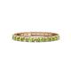 1 - Gracie 1.10 ctw Peridot (2.30 mm) Women Eternity Band 
