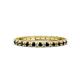 1 - Gracie 1.04 ctw Black Diamond (2.30 mm) Women Eternity Band 