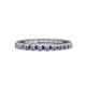 1 - Gracie 0.66 ctw Iolite (2.30 mm) Women Eternity Band 