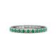 1 - Gracie 0.66 ctw Emerald (2.30 mm) Women Eternity Band 