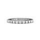 1 - Gracie 1.04 ctw White Sapphire (2.30 mm) Women Eternity Band 