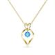 1 - Sallie Blue Topaz Heart Pendant 