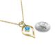 4 - Sallie Blue Topaz Heart Pendant 