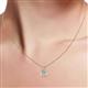 5 - Sallie Blue Topaz Heart Pendant 