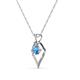 3 - Sallie Blue Topaz Heart Pendant 