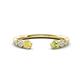 1 - Makena Yellow Sapphire and Peridot Open Wedding Band 
