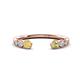 1 - Makena Yellow Sapphire and Peridot Open Wedding Band 