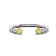 1 - Makena Yellow Sapphire and Yellow Diamond Open Wedding Band 