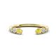 1 - Makena Yellow Sapphire and Yellow Diamond Open Wedding Band 