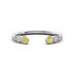 1 - Makena Yellow Diamond and Lab Grown Diamonds Open Wedding Band 