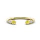 1 - Makena Yellow Diamond and Lab Grown Diamonds Open Wedding Band 