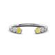 1 - Makena Yellow Diamond and Yellow Sapphire Open Wedding Band 