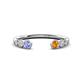 1 - Makena Tanzanite and Citrine Open Wedding Band 