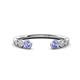 1 - Makena Tanzanite and Lab Grown Diamonds Open Wedding Band 