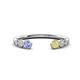 1 - Makena Tanzanite and Yellow Sapphire Open Wedding Band 
