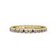 1 - Gracie 2.30 mm Round Iolite and Diamond Eternity Band 