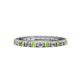 1 - Gracie 2.30 mm Round Peridot and Diamond Eternity Band 