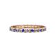 1 - Gracie 2.30 mm Round Tanzanite and Diamond Eternity Band 