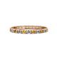 1 - Gracie 2.30 mm Round Citrine and Diamond Eternity Band 