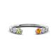 1 - Makena Peridot and Citrine Open Wedding Band 