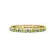 1 - Gracie 2.30 mm Round Peridot and Diamond Eternity Band 