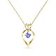 1 - Sallie Tanzanite Heart Pendant 