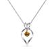1 - Sallie Citrine Heart Pendant 