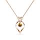 1 - Sallie Citrine Heart Pendant 