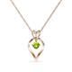 1 - Sallie Peridot Heart Pendant 