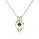 1 - Sallie Emerald Heart Pendant 