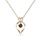 1 - Sallie Smoky Quartz Heart Pendant 